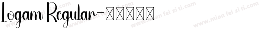 Logam Regular字体转换